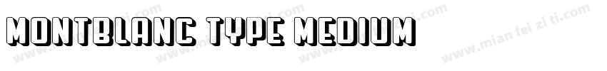 Montblanc Type Medium字体转换